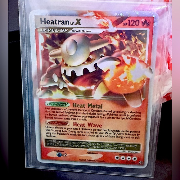 Pokemon Other - Heatran LV.X Stormfront Holo LP
